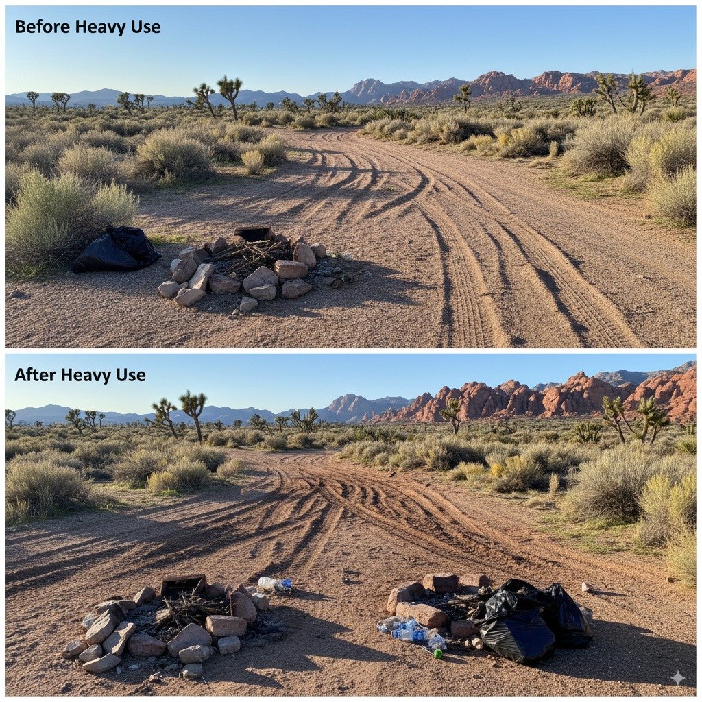 BLM Land Before & After Heavy Use