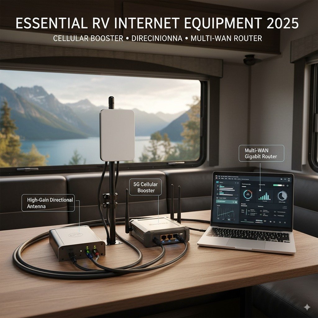 Essential equipment for a robust RV internet setup i