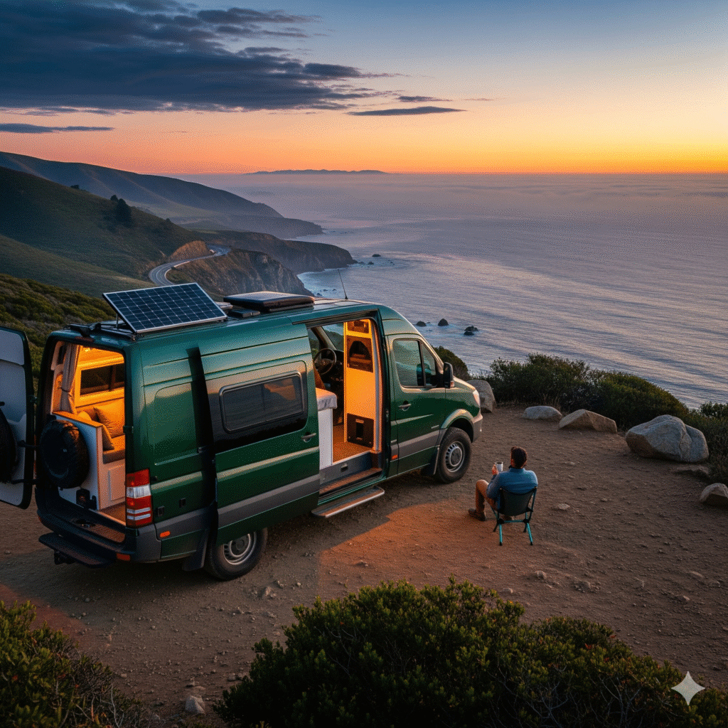 RV Ocean Sunset