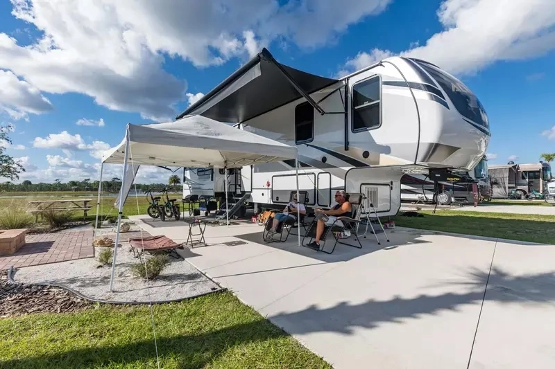spacious, modern RV site