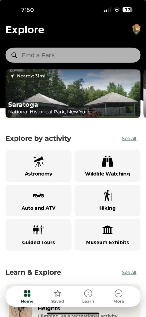 National Park Service App