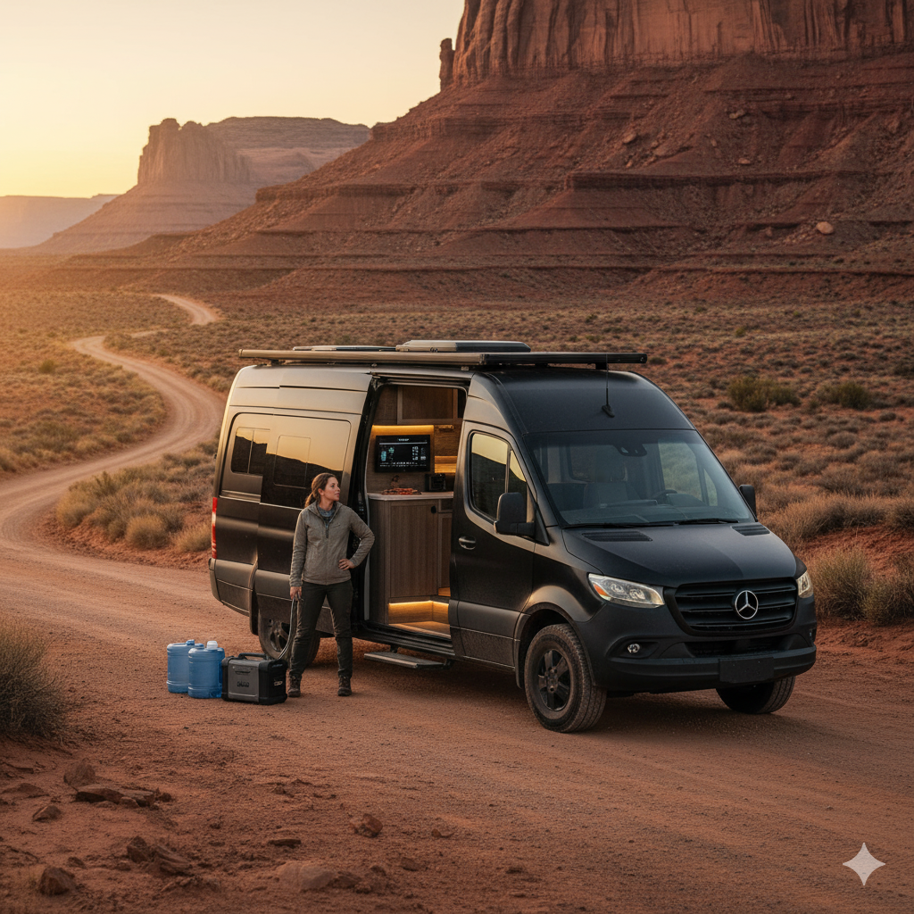 A Jayco Terrain on a well-maintained dirt road
