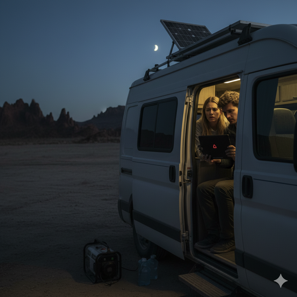 Dimly lit RV