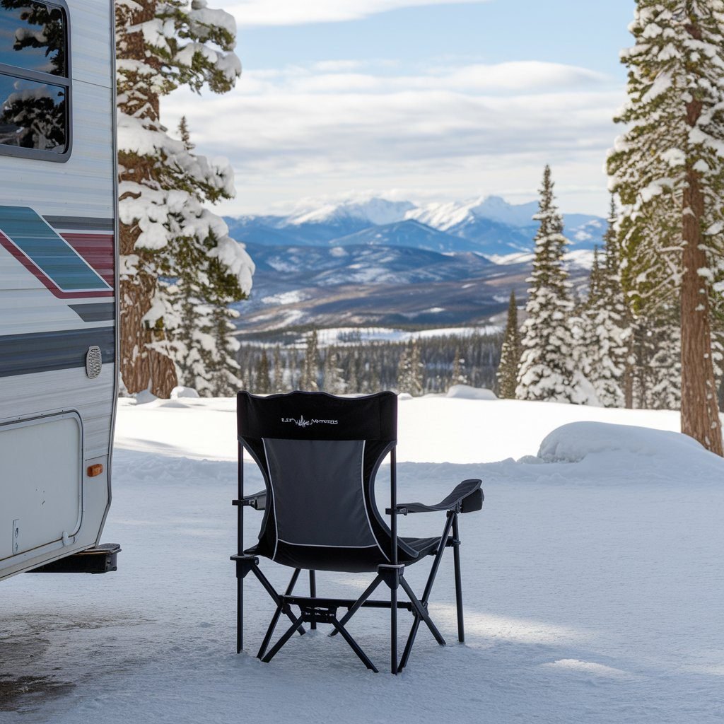 Chair Overlooking Winter Vista