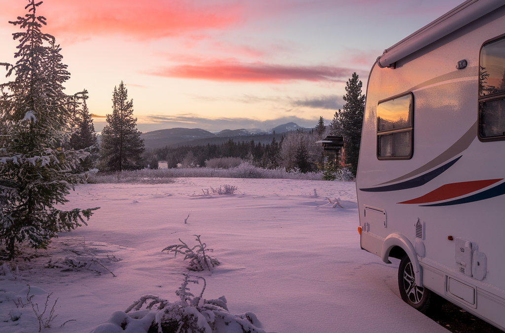 RV in Snow