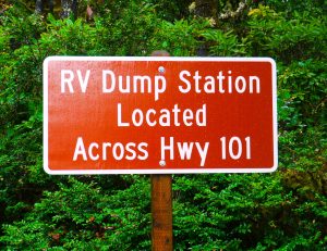 RV Dump Station Sign