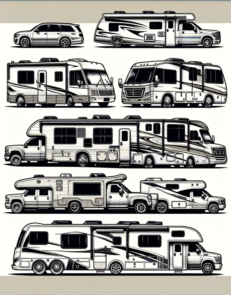illustration-of-various-types-of-recreational-vehicles-RV