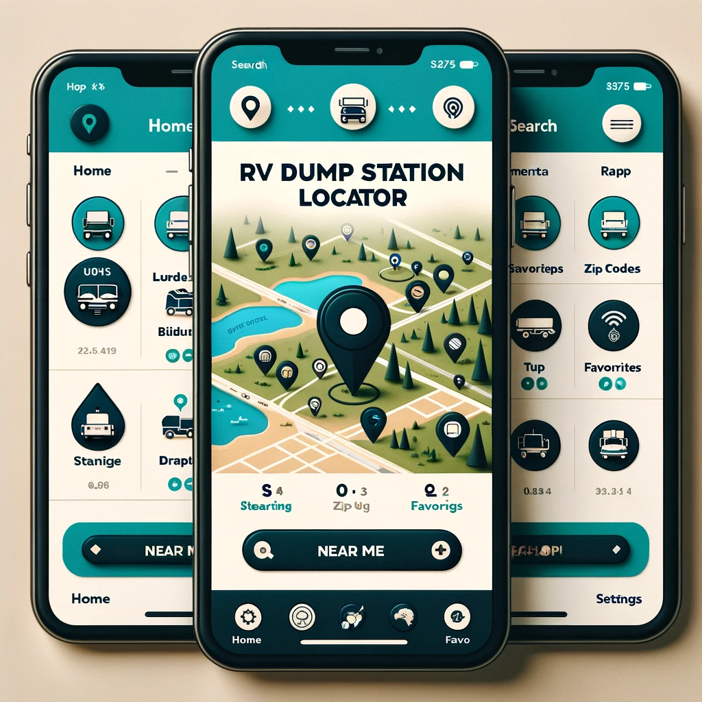 Dump Station App on Phone