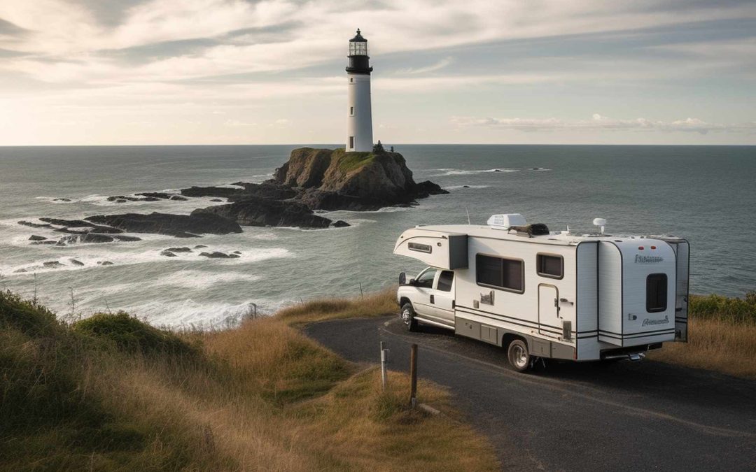 RV at lighthouse