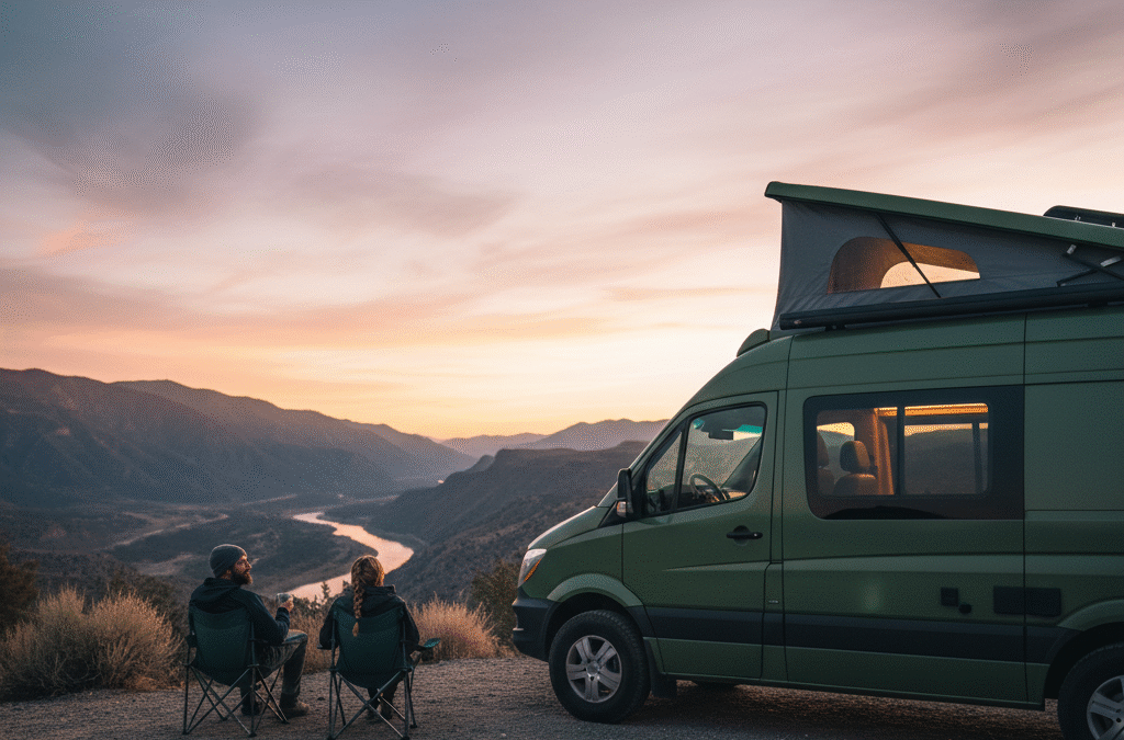 Class B RV at Sunset