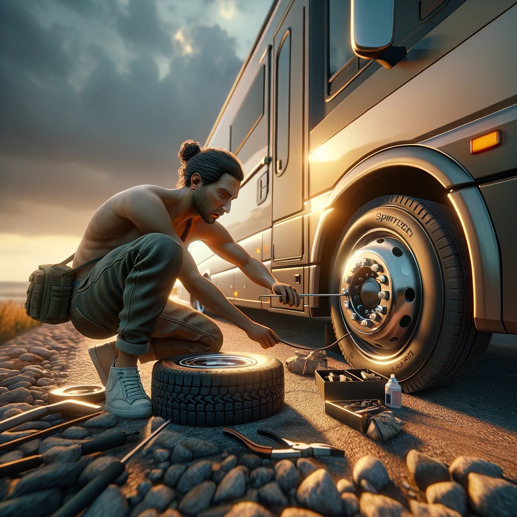 changing RV Tire