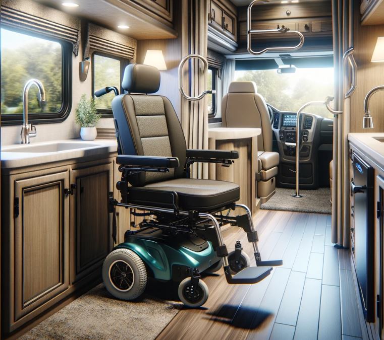 electric wheelchair in RV