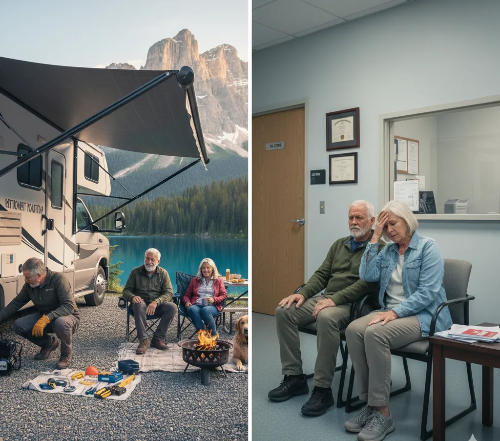 Contrasting lifestyles: adventure vs. challenges.