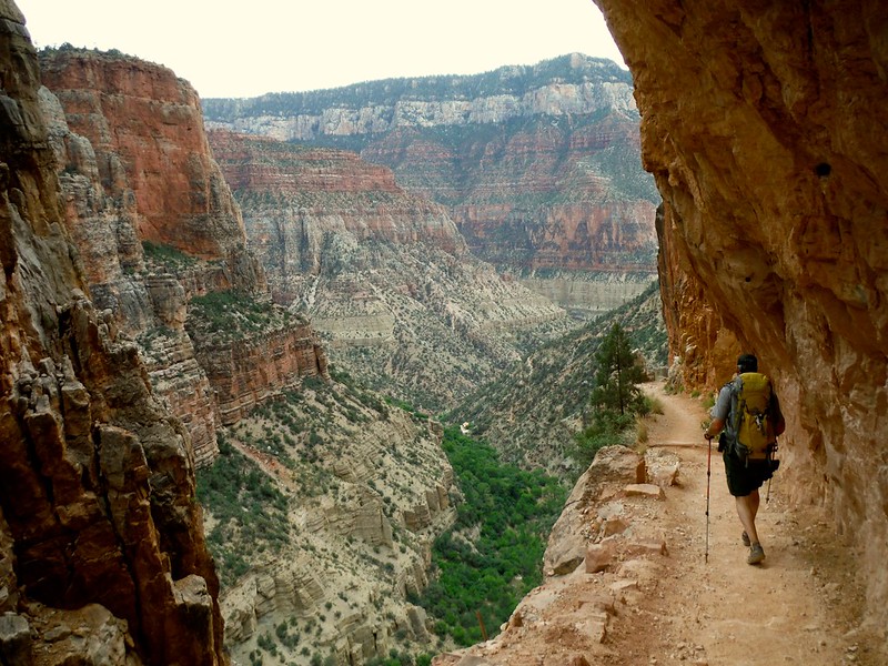 Descent down the North Kaibab Trail