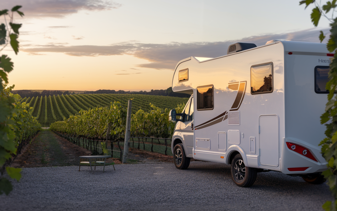 RV Parked at Vinyard