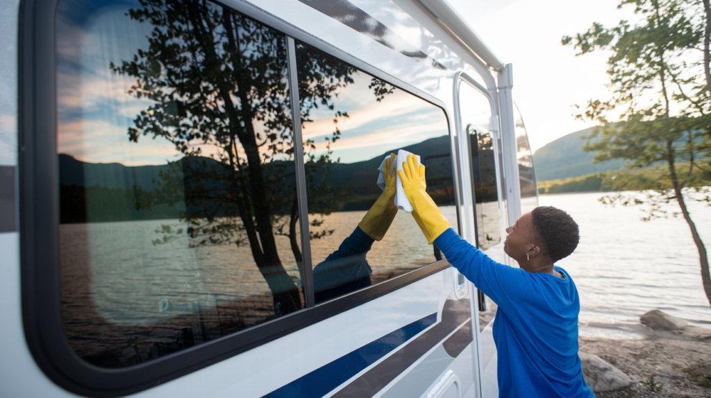 Cleaning RV Window