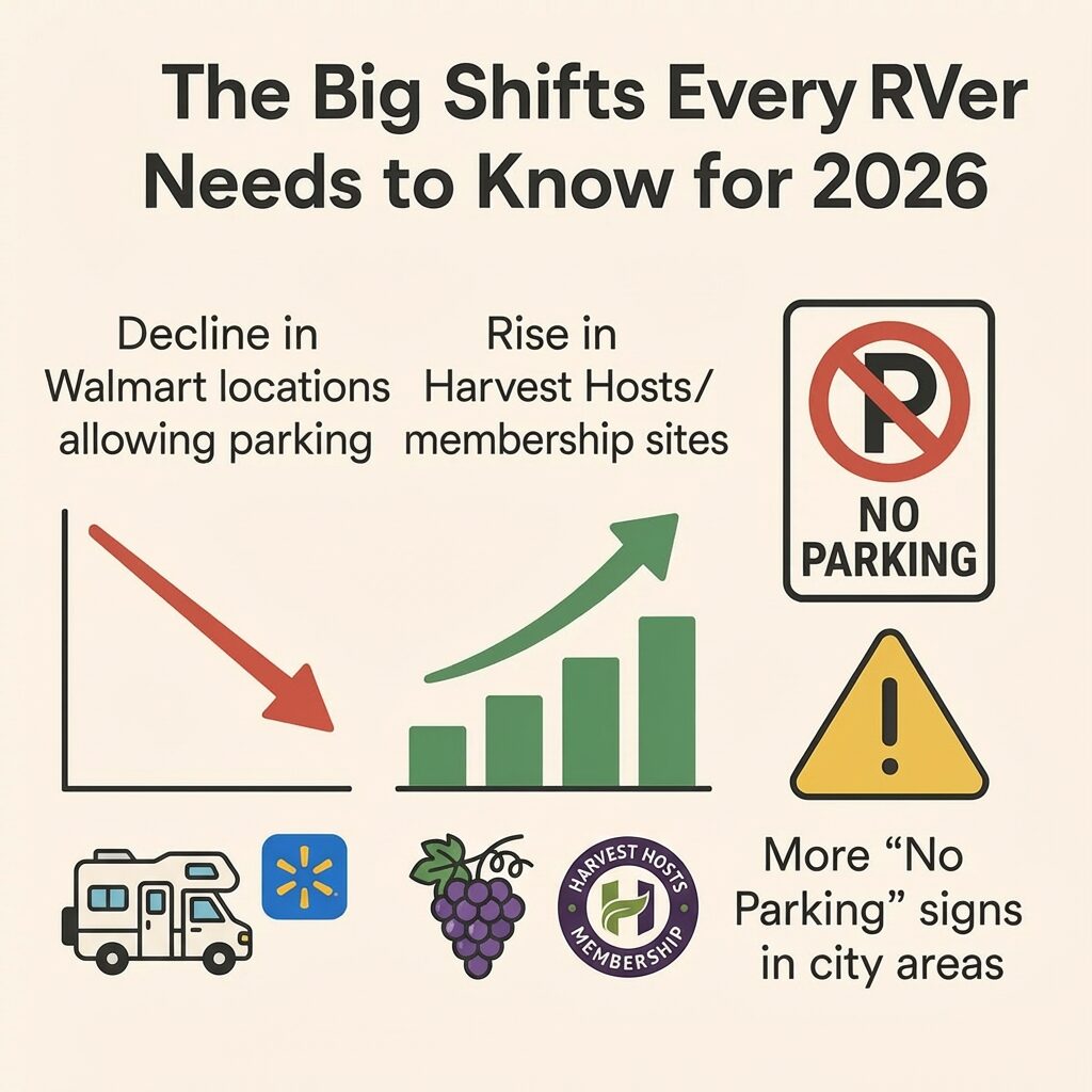 RV overnight parking options that still work in 2026