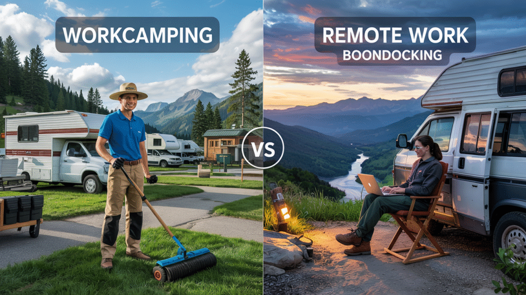 Work Camping vs Remote Woirking