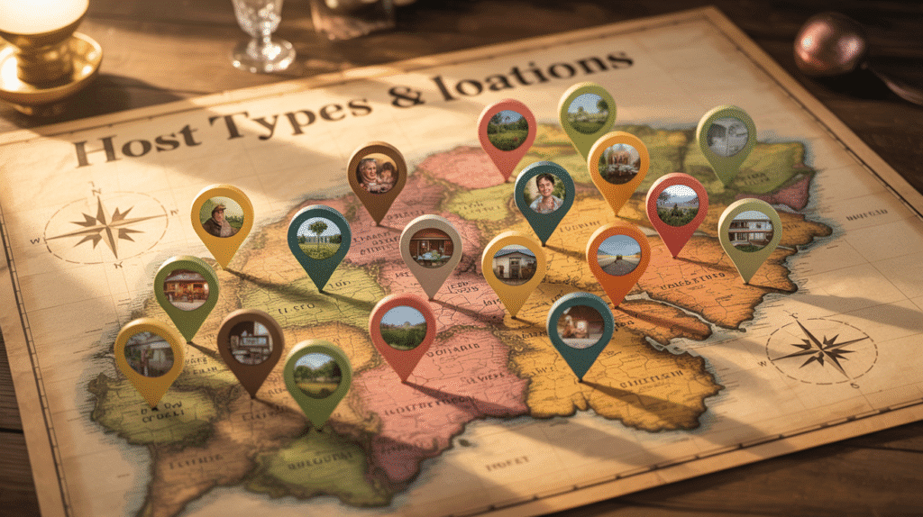 Host Types & Locations