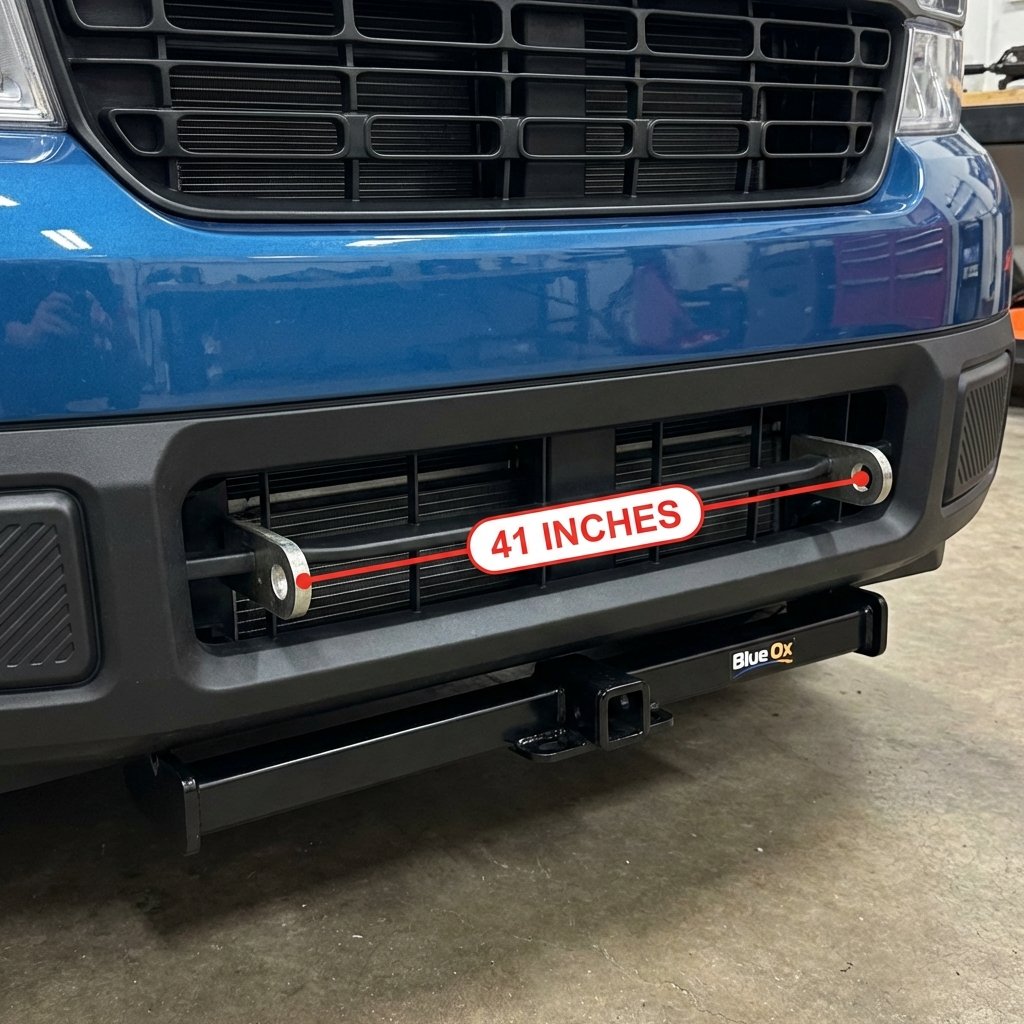 Blue Ox baseplate mounted on 2025 Ford Maverick